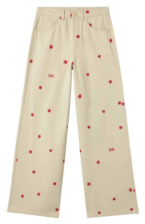 Sol chain hedda broek off white from Sophie Stone