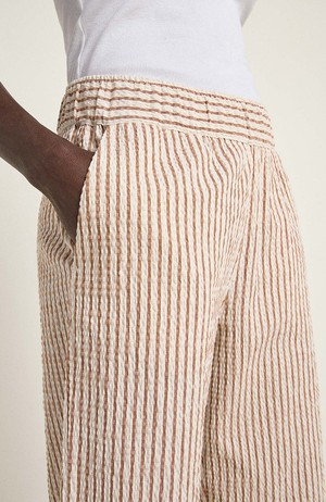 Broek streep off white mocha from Sophie Stone