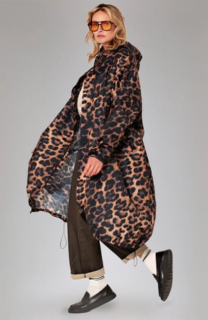 Dark Leopard Rain Coat from Sophie Stone