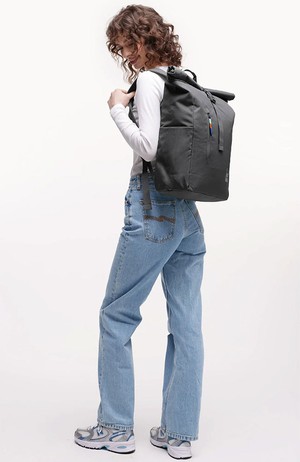 Rolltop easy rugzak grijs from Sophie Stone
