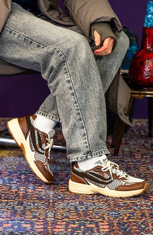 G-Eco`99 2-Tone Mesh sneaker brown white from Sophie Stone
