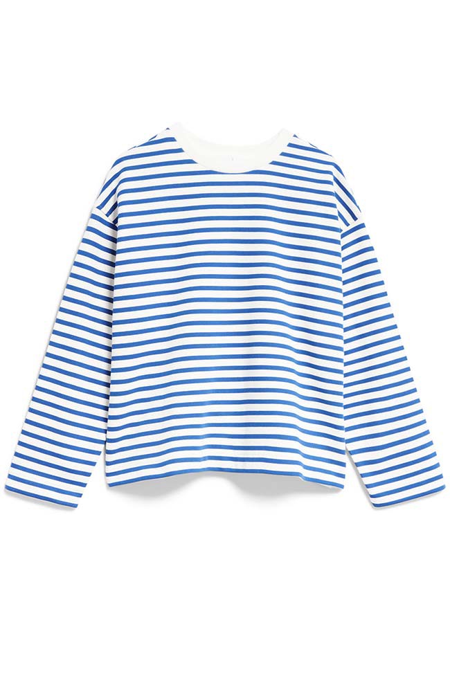 Frankaa stripe trui dynamo blue from Sophie Stone