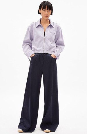 Caarsta denim jack cropped soft lilac from Sophie Stone