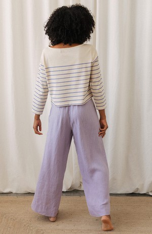 Groto cropped sweater purple from Sophie Stone