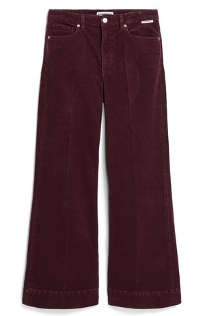 Murliaa corduroy broek dark cranberry from Sophie Stone