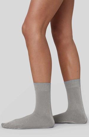 Ines glittersokjes grey from Sophie Stone