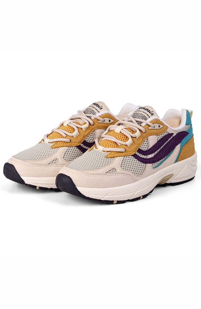 G-eco '99 Multi Flowers Sand/Wheat/Purple/Petrol from Sophie Stone