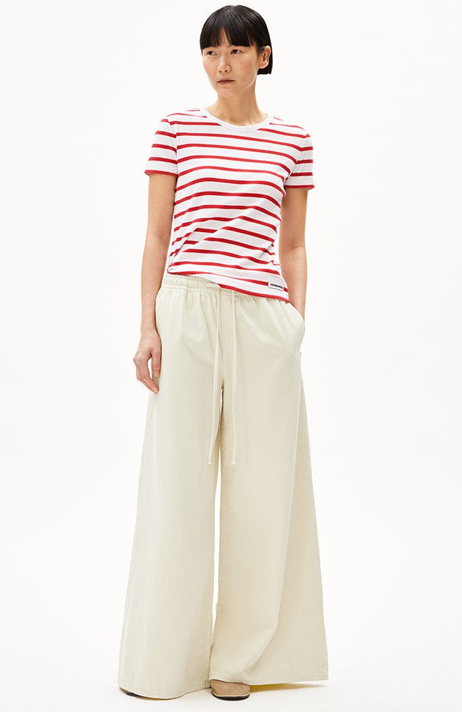 Kardaa stripes shirt white coral from Sophie Stone