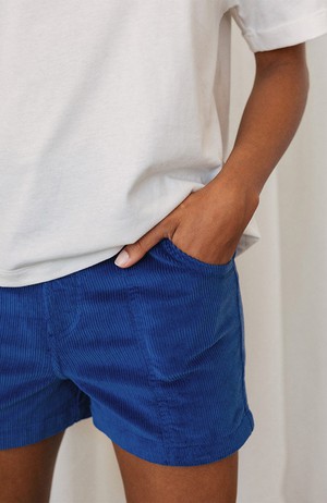 Cockatoo rib shorts ultramarine from Sophie Stone