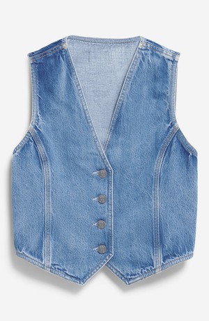 Sineriaa gilet denim atlas from Sophie Stone