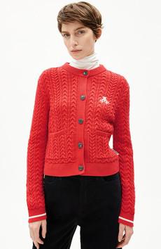 Juliaanas vest rood via Sophie Stone
