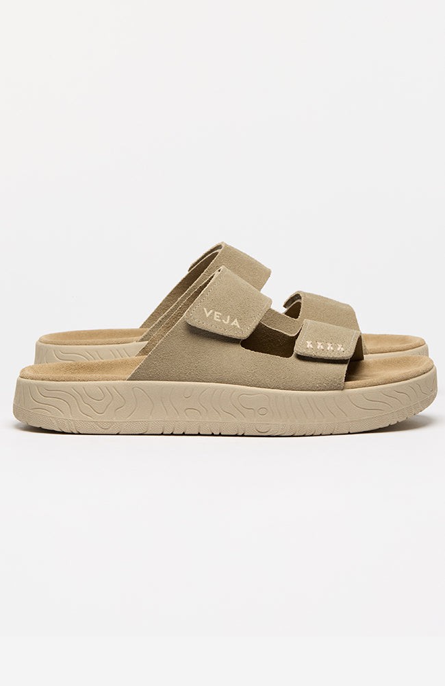 Etna slipper taupe from Sophie Stone