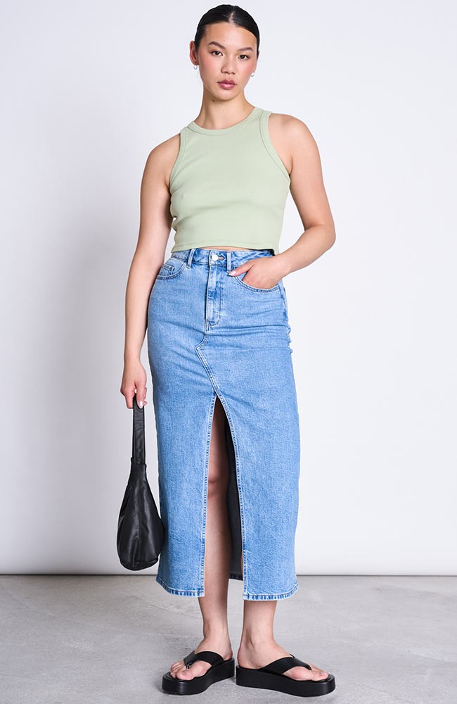 Luce denim rok light blue from Sophie Stone