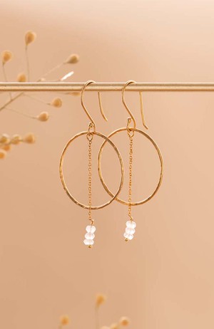 Talent Rose Quartz oorbellen from Sophie Stone