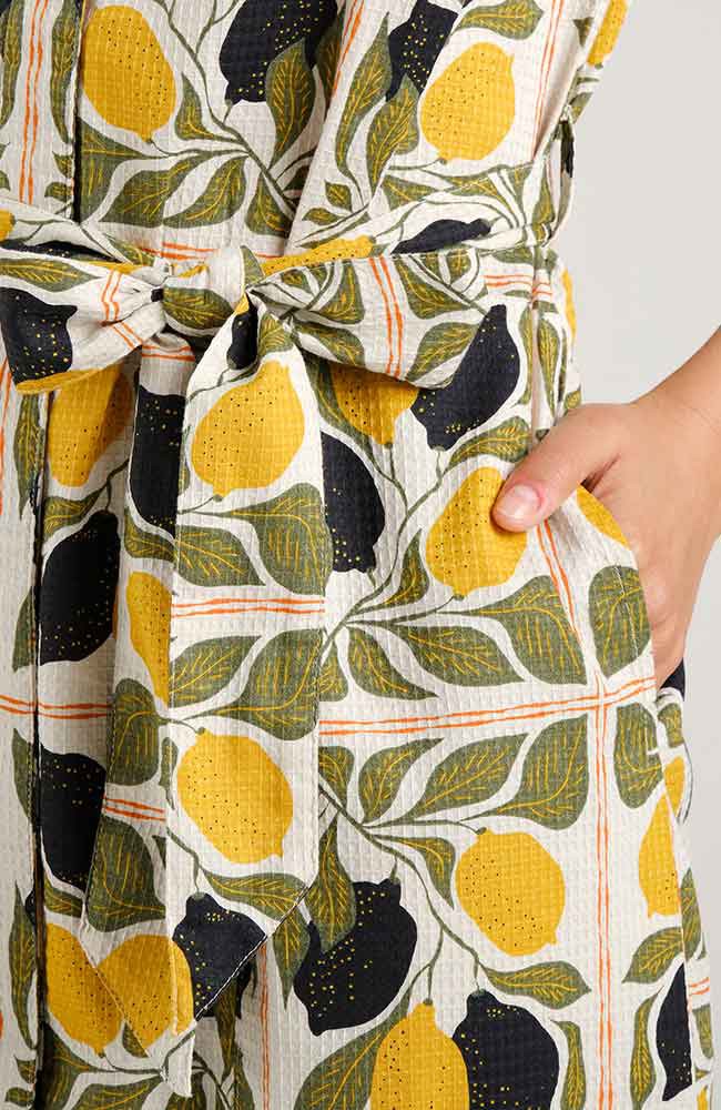 Orrefors lemon tiles jurk from Sophie Stone