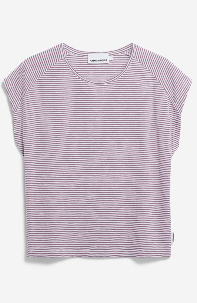 Oneliaa stripes t-shirt sunset sky from Sophie Stone