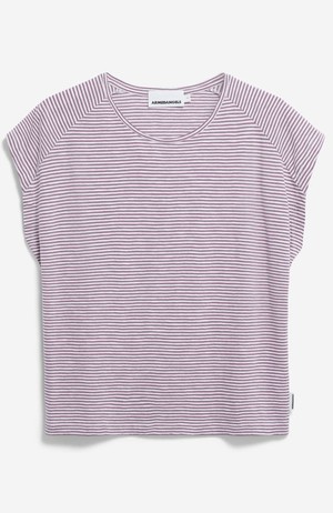 Oneliaa stripes t-shirt sunset sky from Sophie Stone