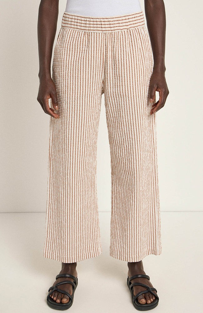 Broek streep off white mocha from Sophie Stone