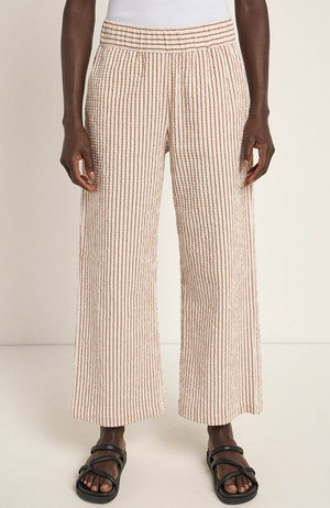 Broek streep off white mocha from Sophie Stone