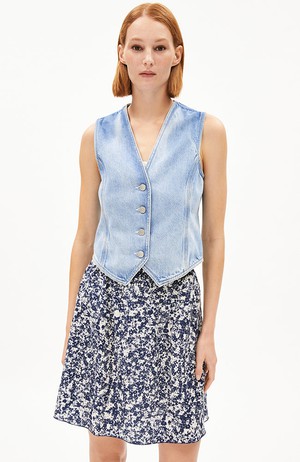 Sineriaa gilet denim atlas from Sophie Stone