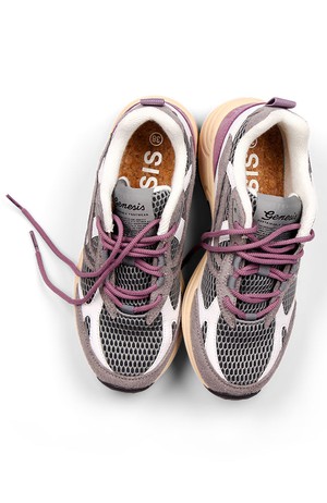 G-Eco`99 Multi Mesh sneaker Grey White Lavender from Sophie Stone