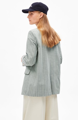 Mikulaa striped blazer seagreen from Sophie Stone