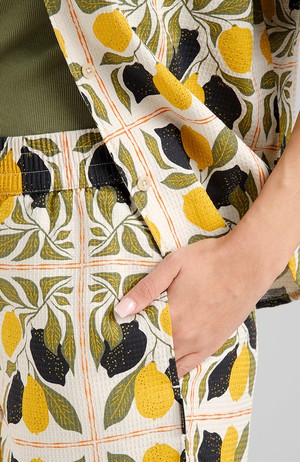 Aspudden shorts lemon tiles from Sophie Stone