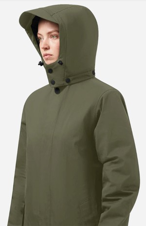 Mac padded regenjas army green from Sophie Stone