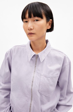Caarsta denim jack cropped soft lilac from Sophie Stone