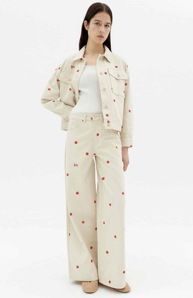 Sol chain hedda broek off white from Sophie Stone