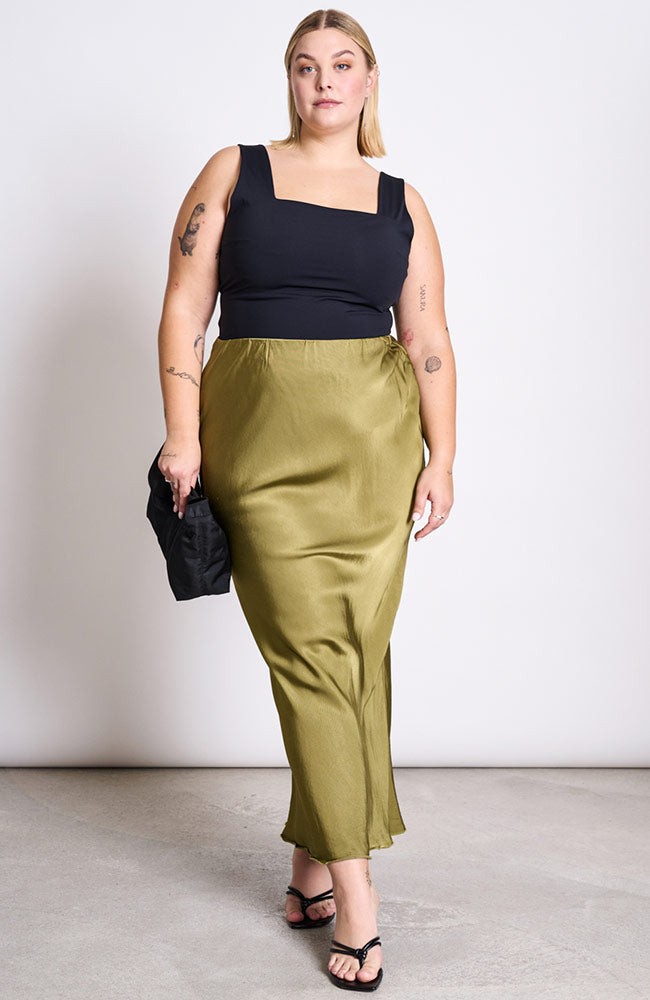 Serin maxi rok woody olive from Sophie Stone