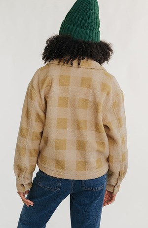 Hoben jas mustard check from Sophie Stone
