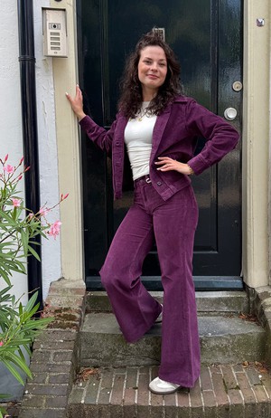 Ota cord jasje mauve wine from Sophie Stone