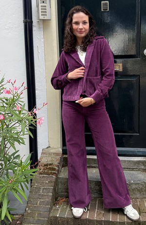 Ota cord jasje mauve wine from Sophie Stone