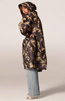 Camo Poncho via Sophie Stone