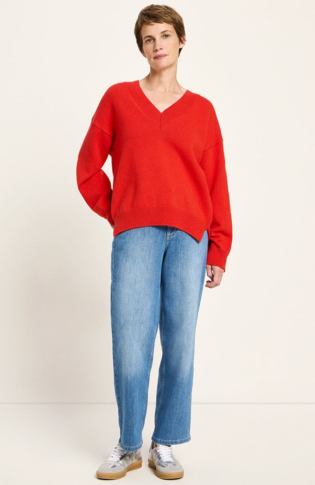 Gebreide trui rood from Sophie Stone