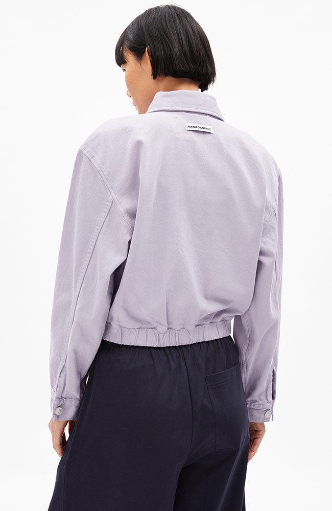 Caarsta denim jack cropped soft lilac from Sophie Stone