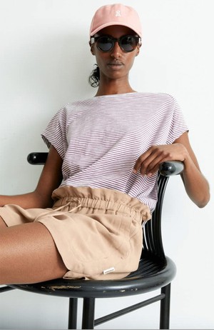 Oneliaa stripes t-shirt sunset sky from Sophie Stone