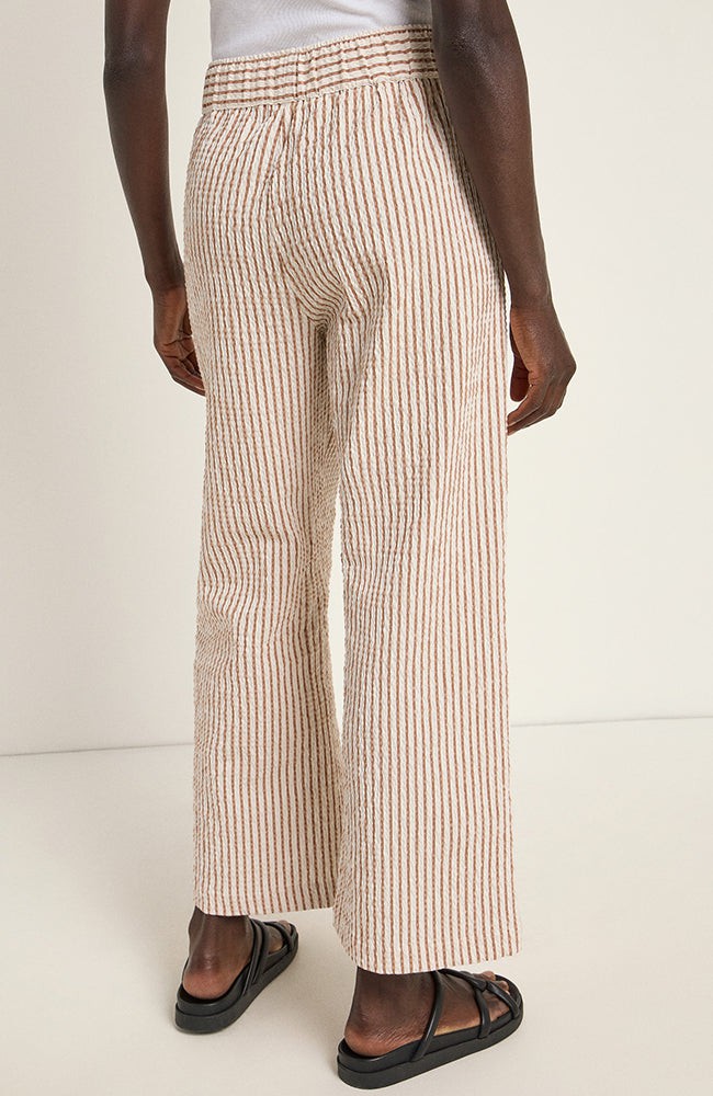 Broek streep off white mocha from Sophie Stone