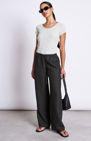 Sjov broek dark olive from Sophie Stone