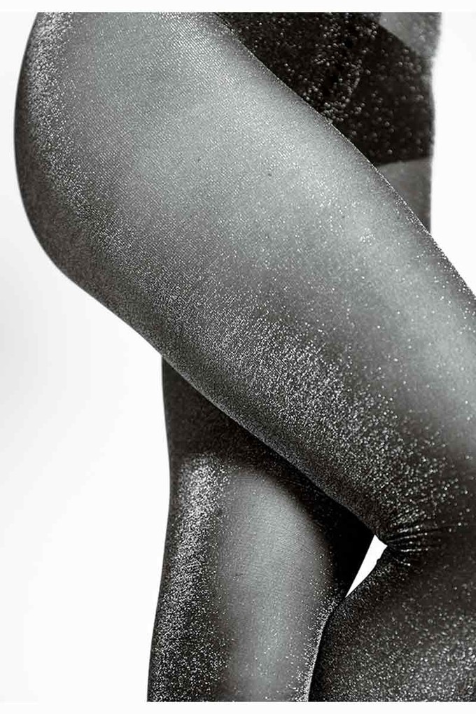 Tora glitterpanty black-silver from Sophie Stone
