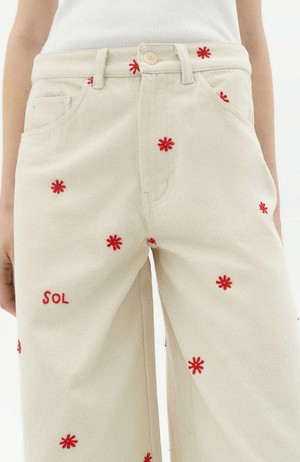 Sol chain hedda broek off white from Sophie Stone