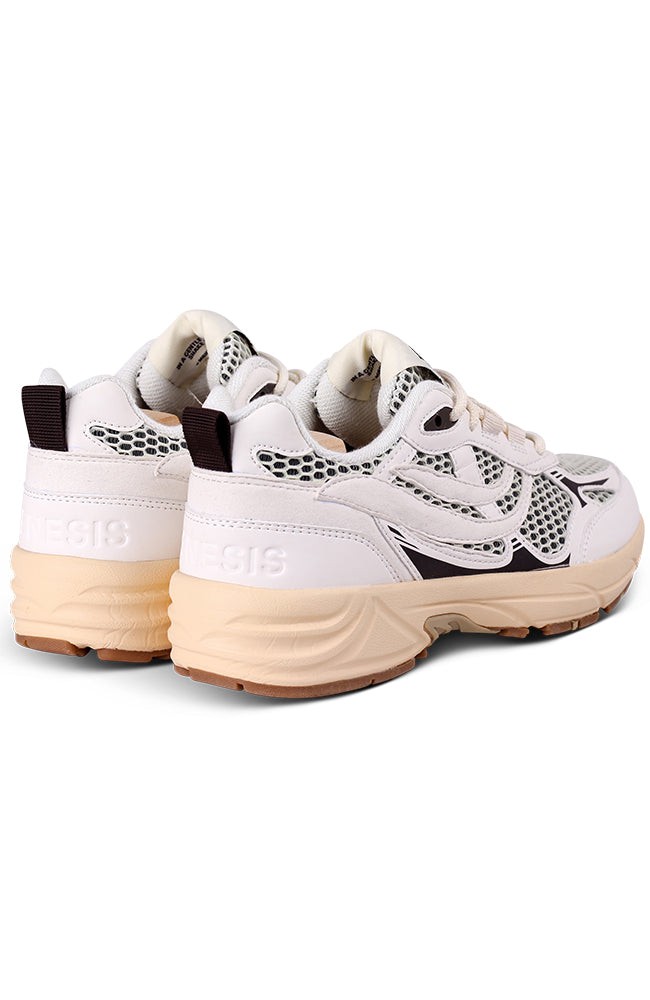 G-Eco`99 2-Tone Mesh sneaker white brown from Sophie Stone