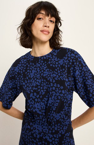 Jumpsuit animal blauw zwart from Sophie Stone
