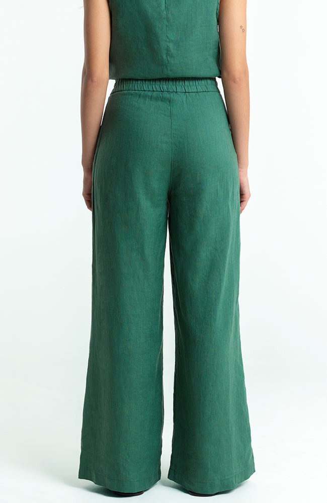Lilian broek linnen bistro green from Sophie Stone