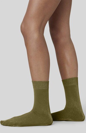 Ines glittersokjes olive from Sophie Stone