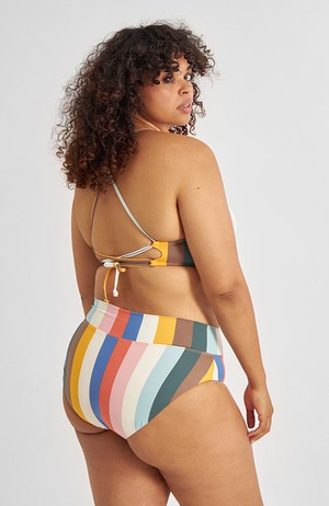 Bikinibroekje Slite stripes multi from Sophie Stone