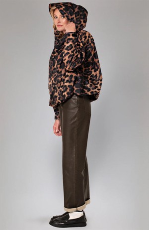 Dark Leopard Anorak Poncho from Sophie Stone