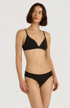 Flex Lace triangle bralette zwart via Sophie Stone