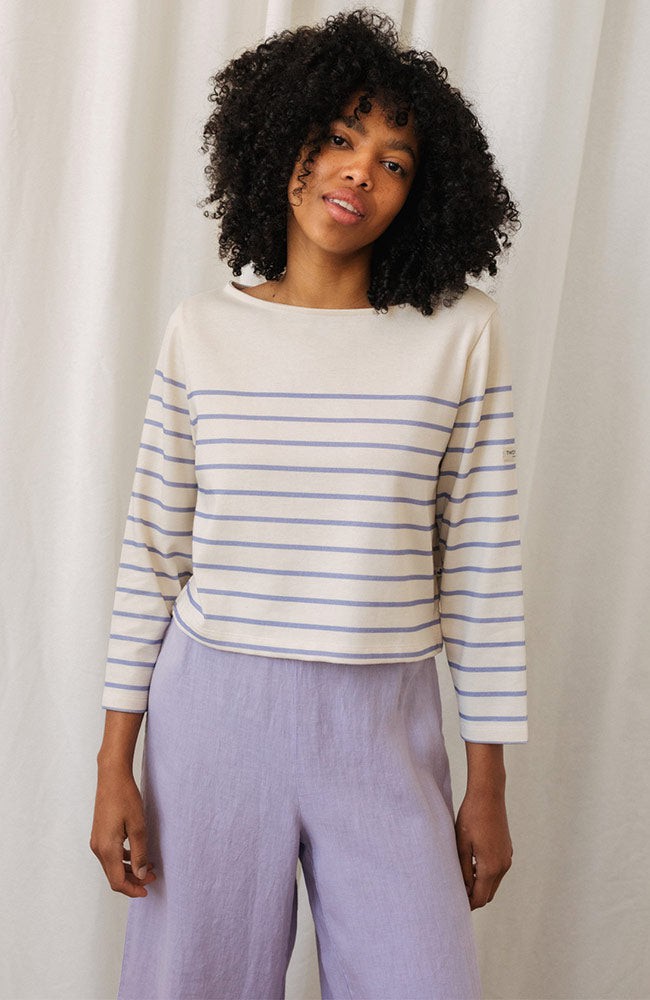 Groto cropped sweater purple from Sophie Stone